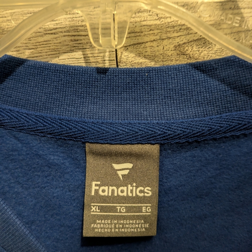 Fanatics Blue Crewneck Sweater Size XL Nwt - Picture 4 of 7